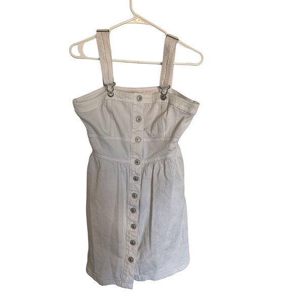 American Eagle Pants - American Eagle vintage look embroidered white cream romper Size